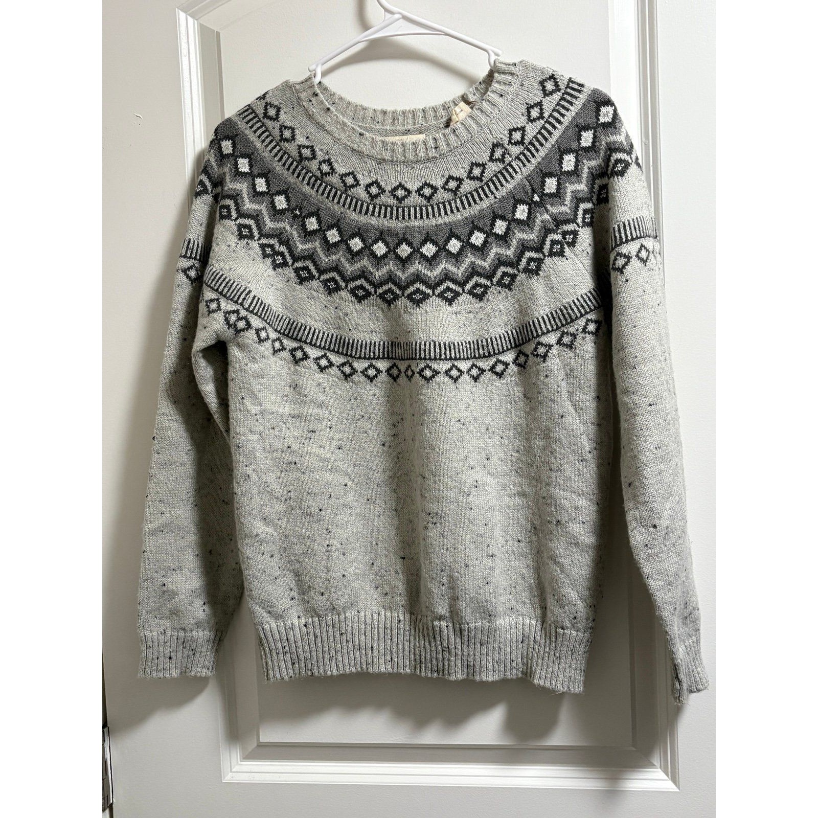 Weatherproof Vintage Sweater Women's Size S Light Grey Crew Neck Pre-Owned Euc